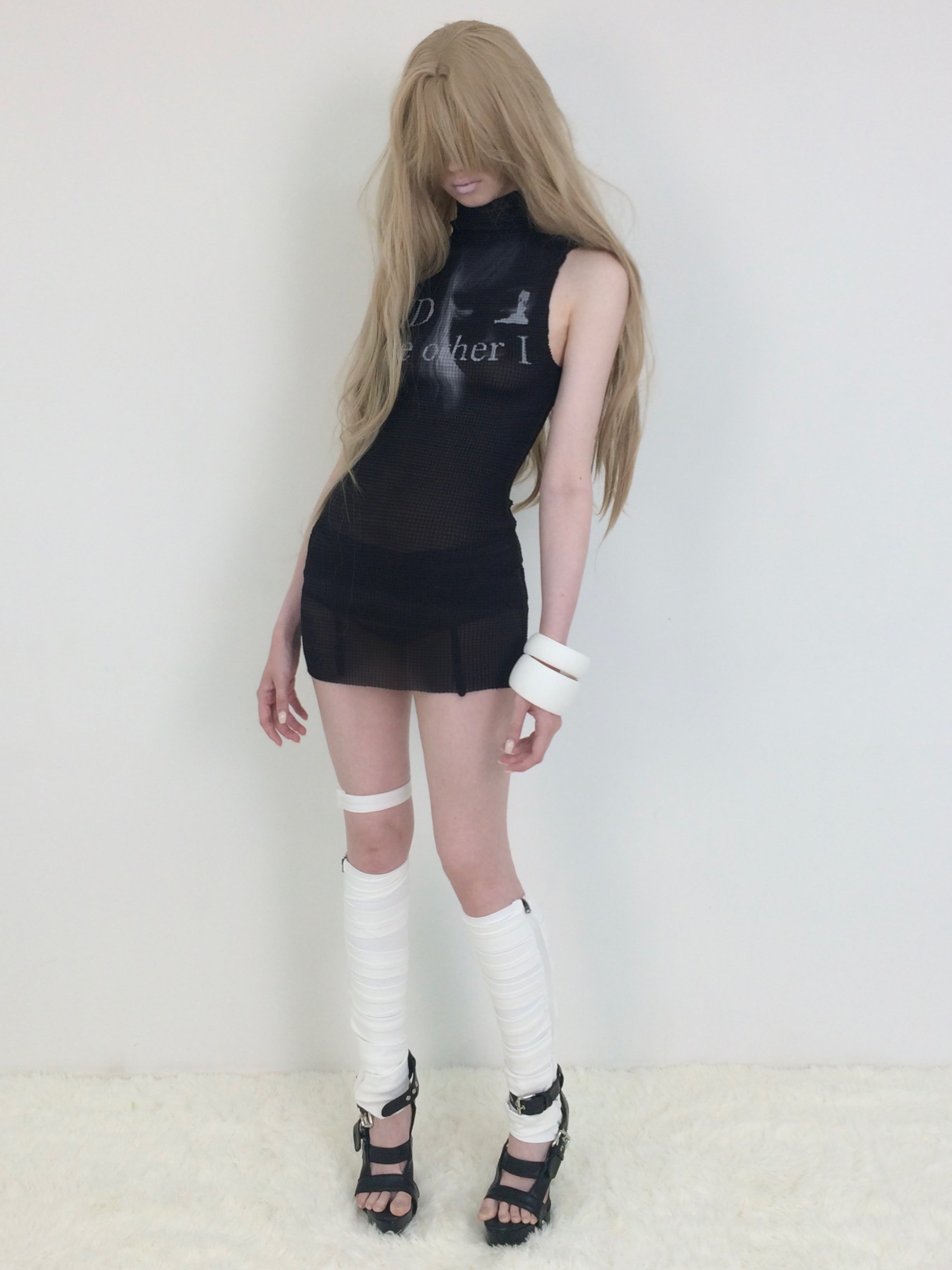 【bonnae】Pleated mini dress