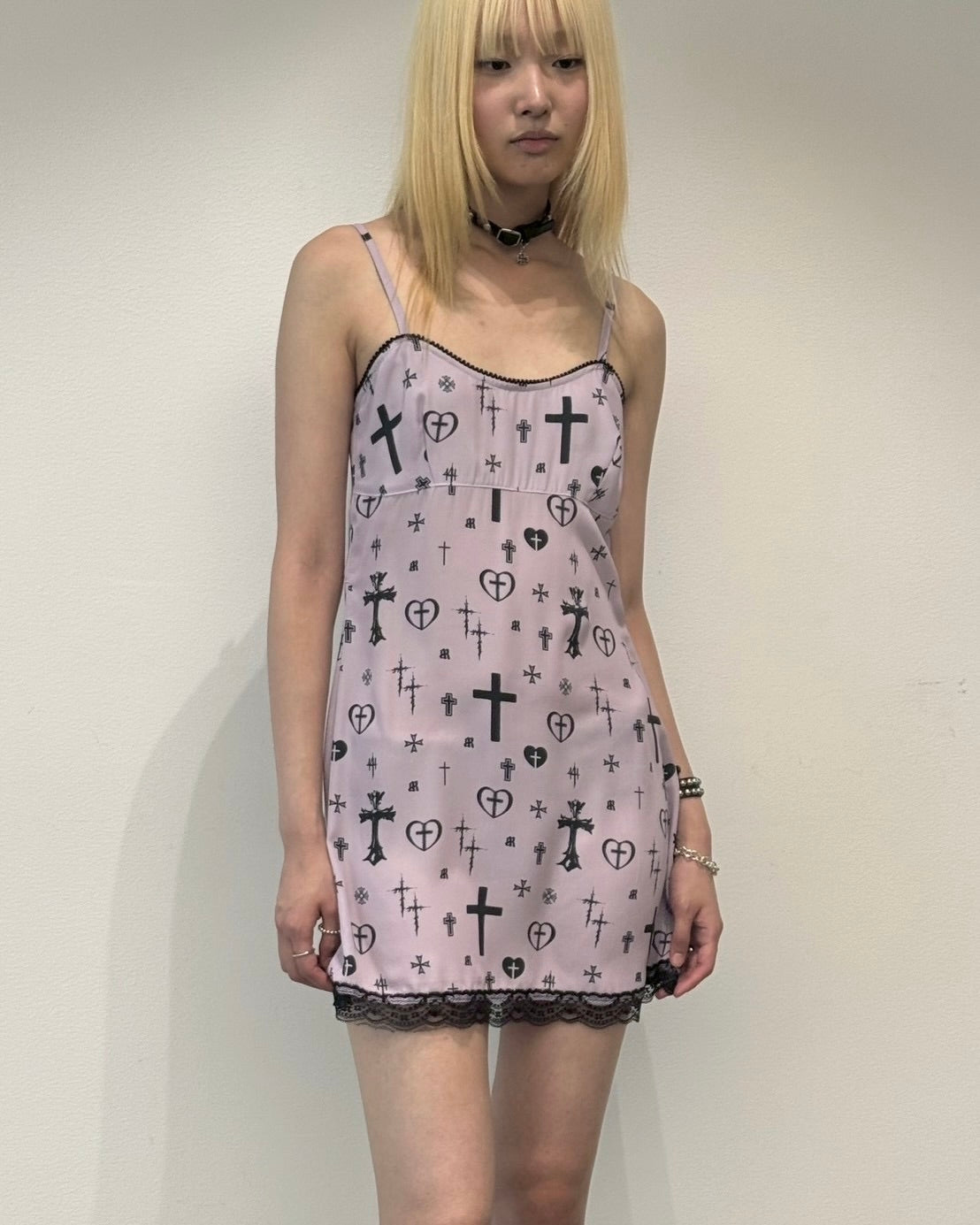 【runningHIGH】LACE POINT SLEEVELESS DRESS