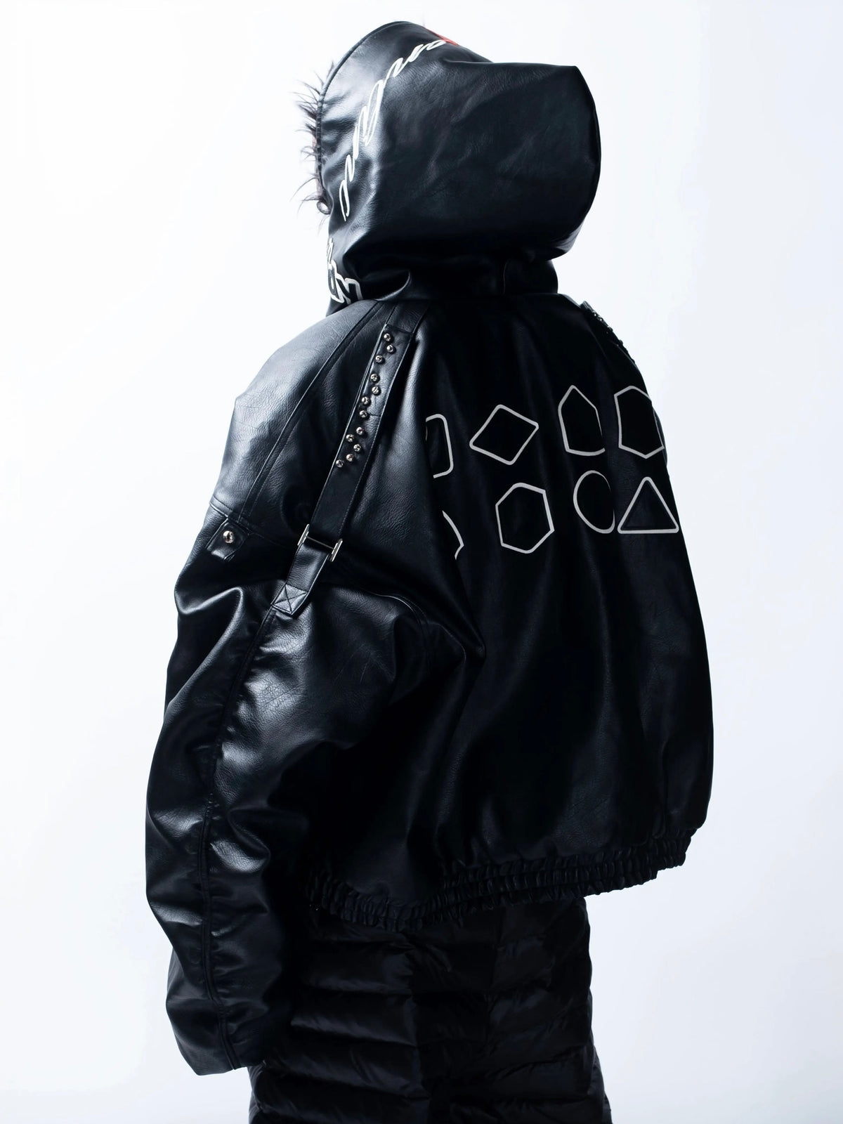 【F.V.V.O】Embroidered Hooded Bomber Jacket
