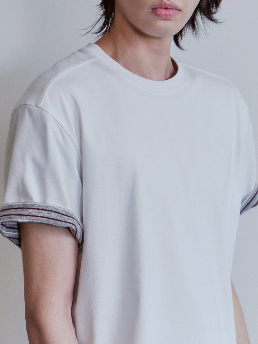 【Waviness】Stripe Layered T-shirts
