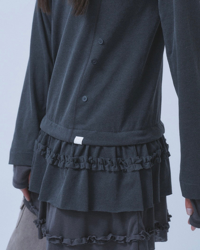 【TUOMIO】FRILL LAYERED LONG SLEEVE