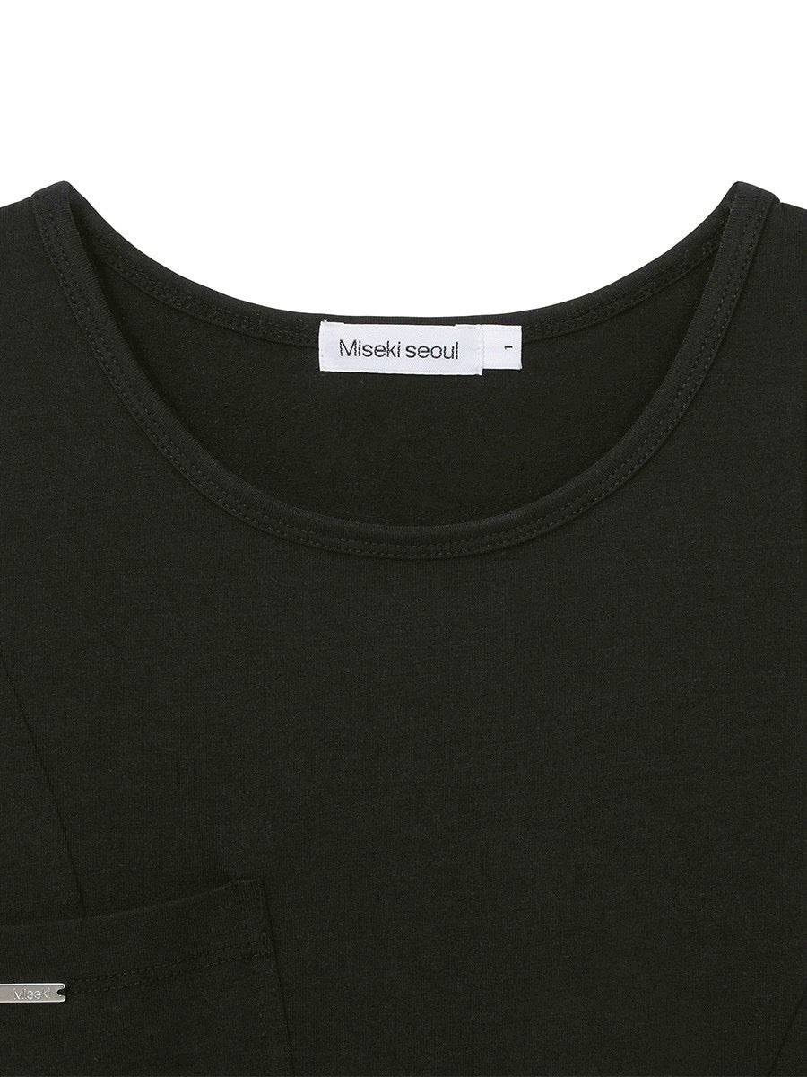 【Miseki seoul】Pocket pointed sleeveless