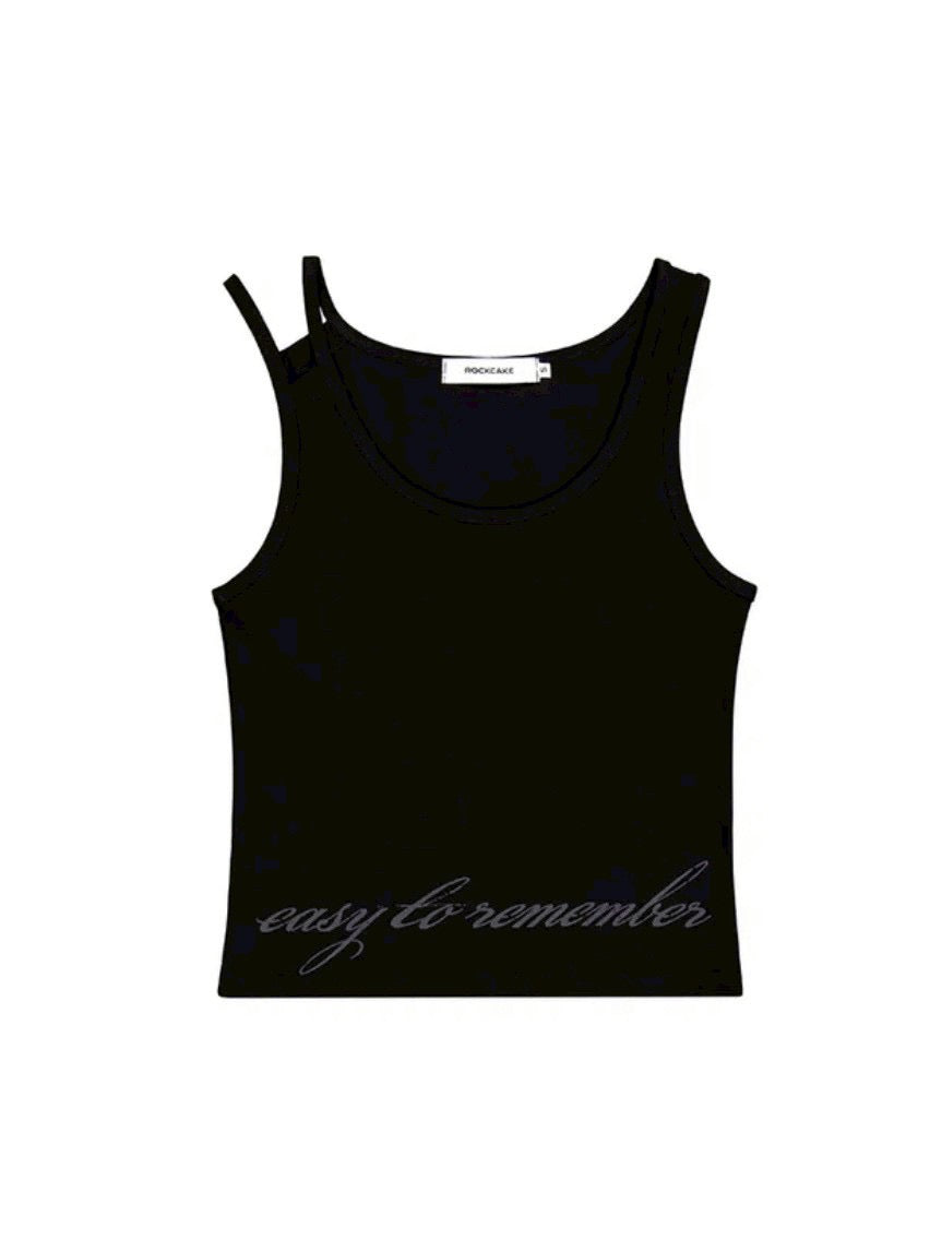 【ROCK CAKE】Back Line Strap Sleeveless