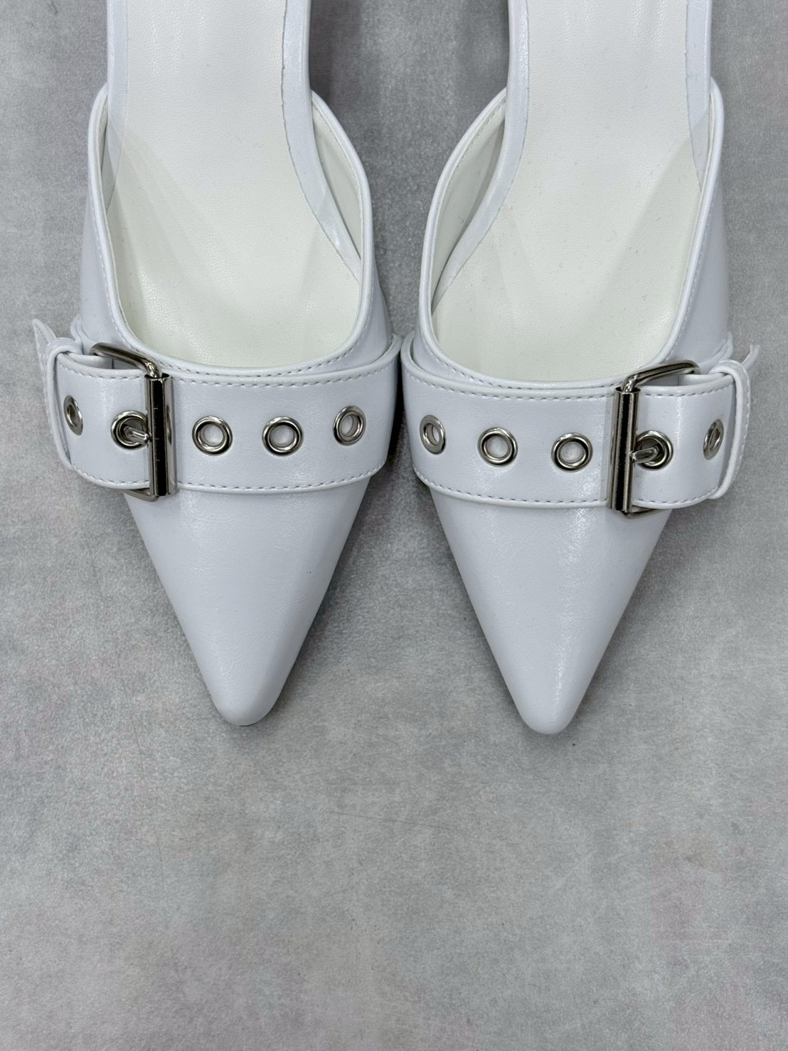 7/10 20:00発売 受注制【nmtc+】Buckle Strap Stiletto Slingback Heels (2color)