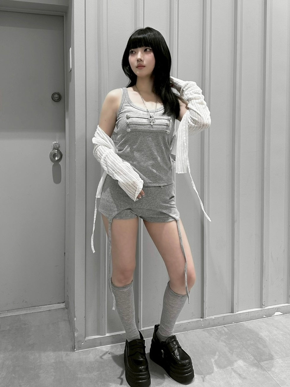 受注制【nmtc+】Sheer Bolero Cardigan (3color)