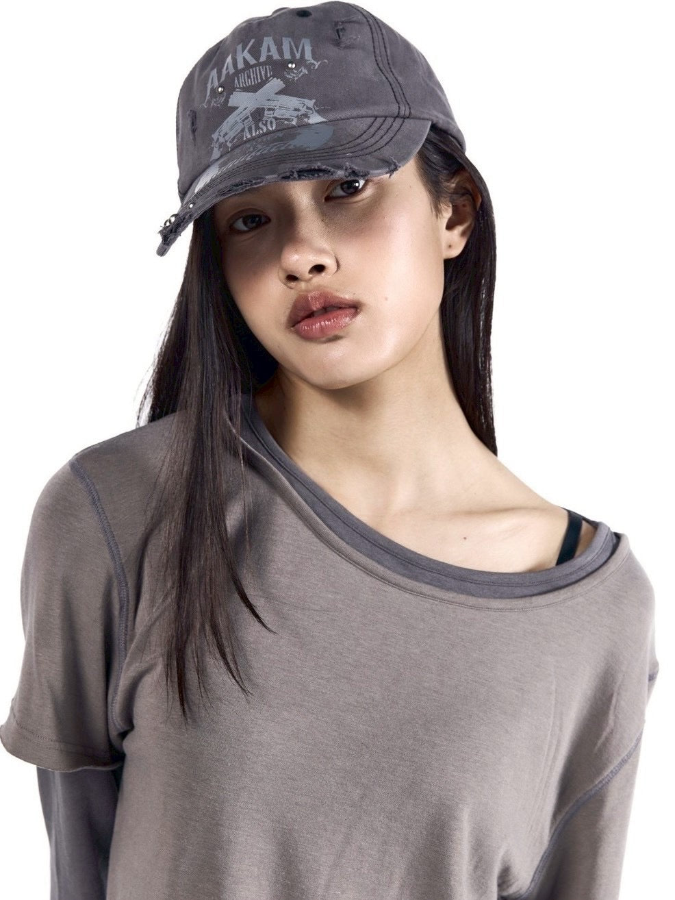 【AAKAM】Pistol Studded Ball Cap