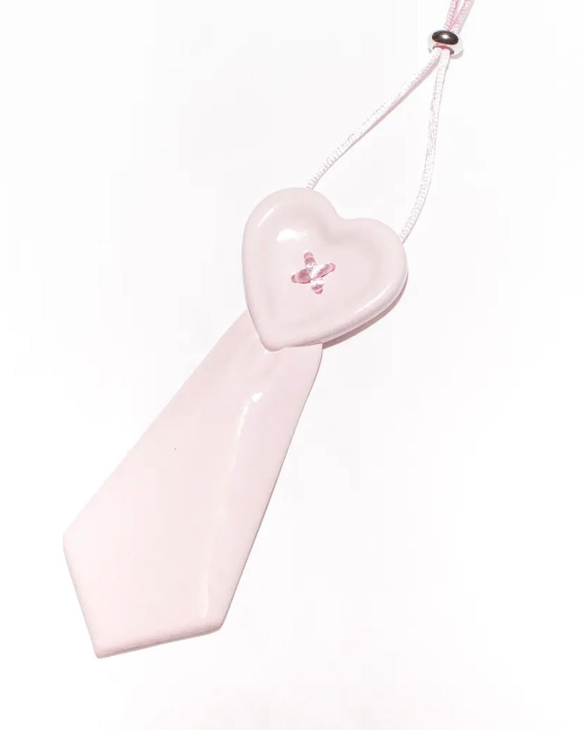 【Unopened gift】heart button tie necklaces
