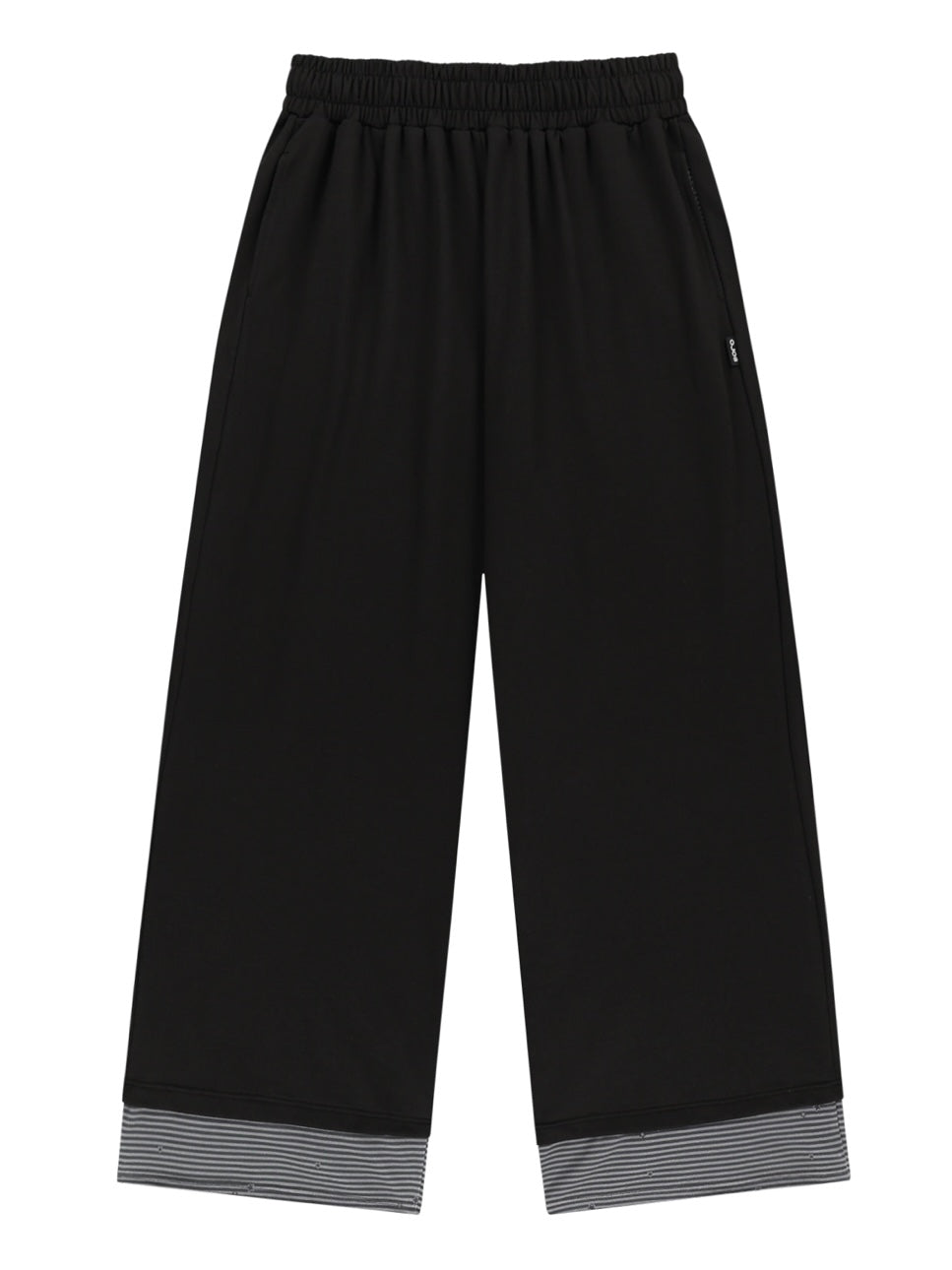 【OJOS】Hotfix Logo Wide Sweatpants