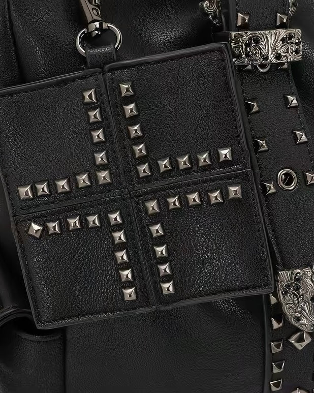 【Cest Nous】Graffiti Cross Leather Bag