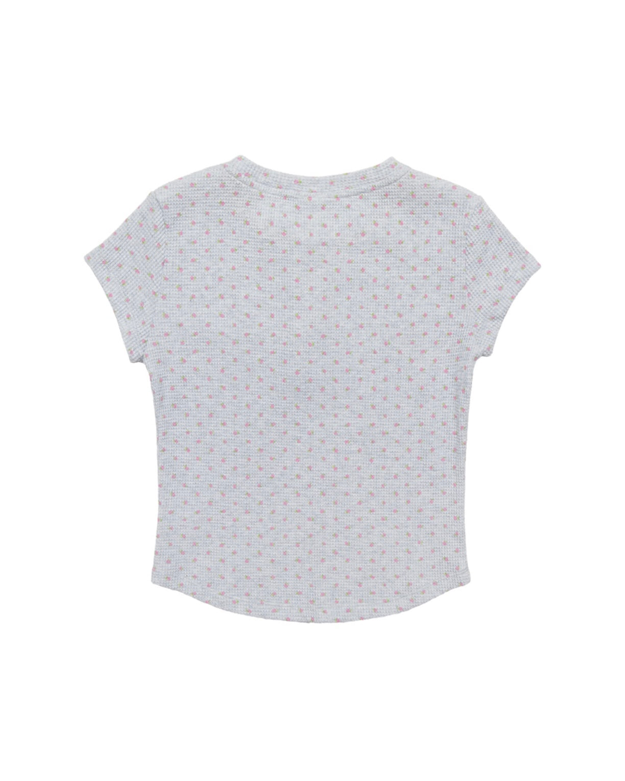 【CRANK】FLOWER HENLEY NECK TOP