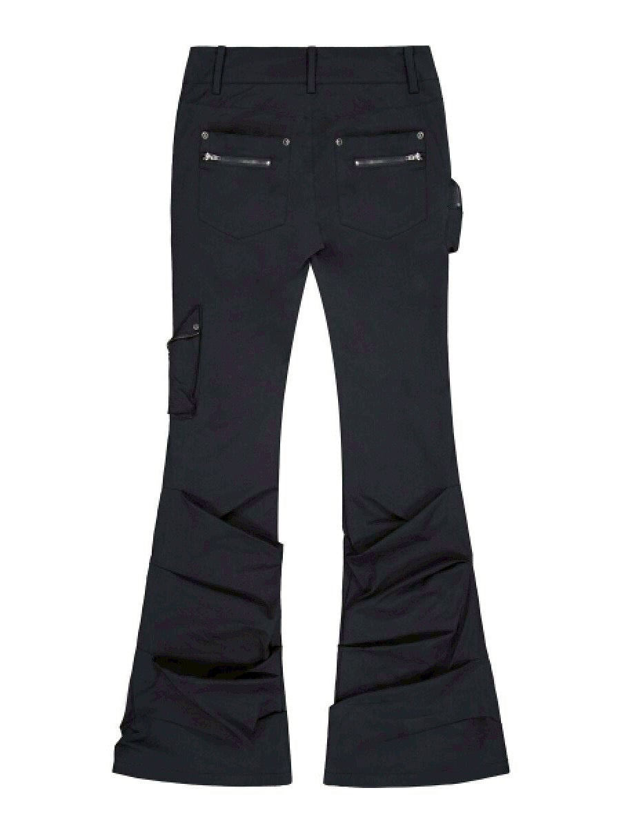 【ROCK CAKE】Shirring Pocket Flare Pants