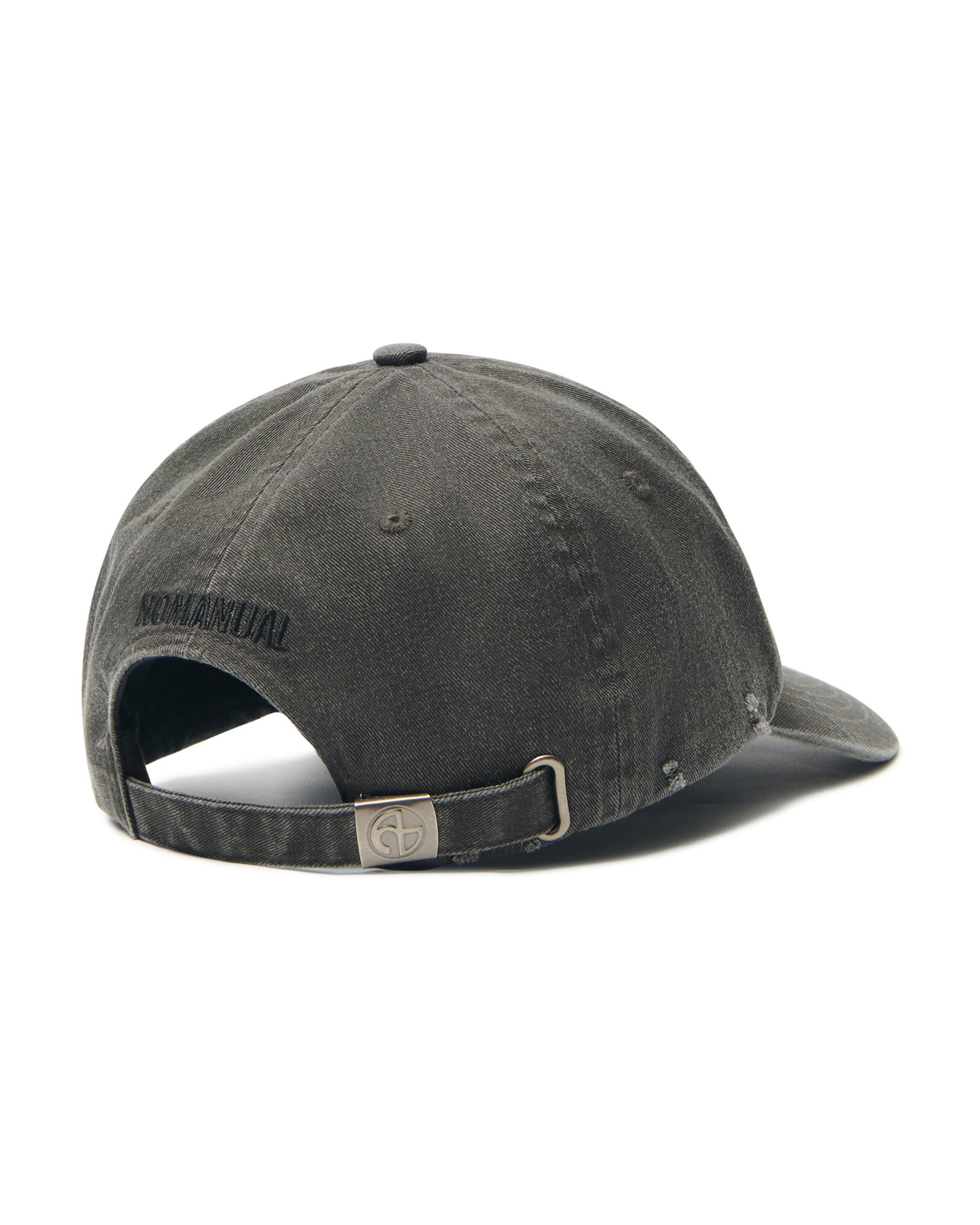 【NOMANUAL】GOTHIC LOGO WASHED BALL CAP
