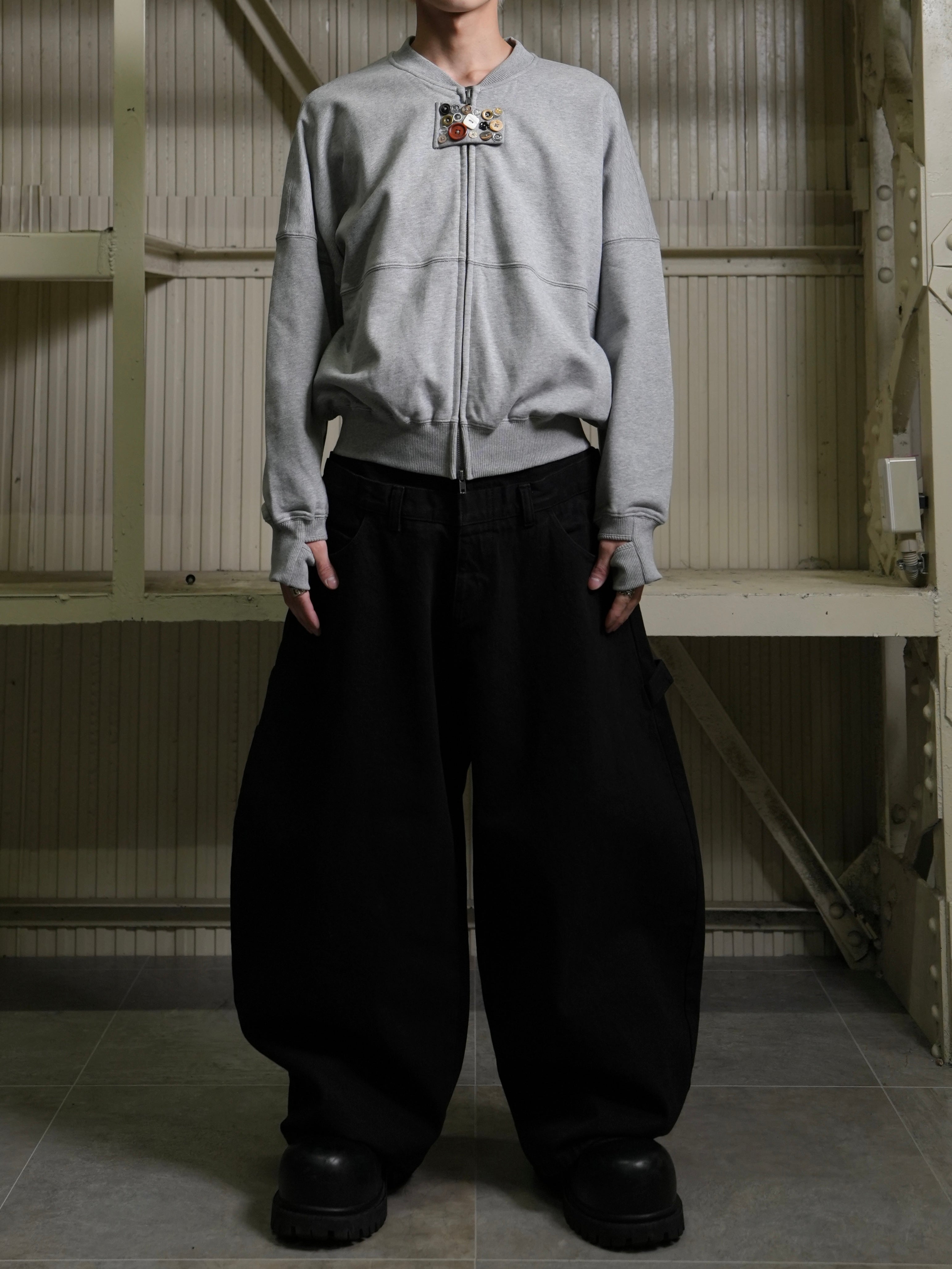 【Lee fi Ne】Multi Button Zip-Up Jacket