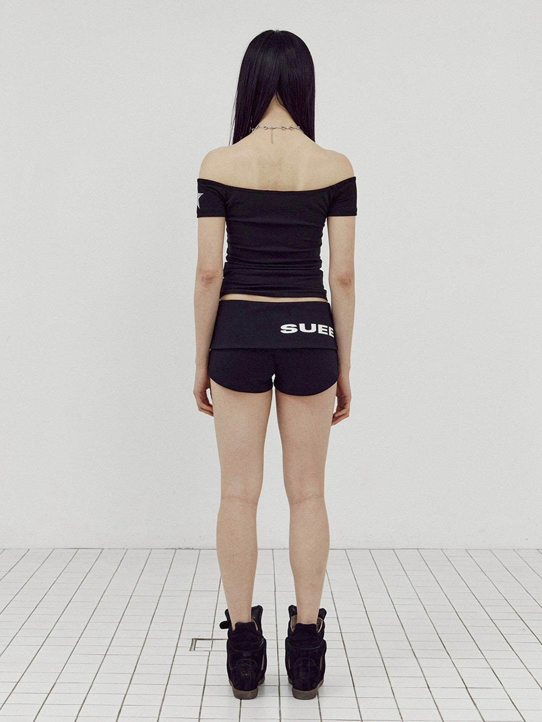 【SETUP-EXE】EYELET WAIST SHORT PANTS