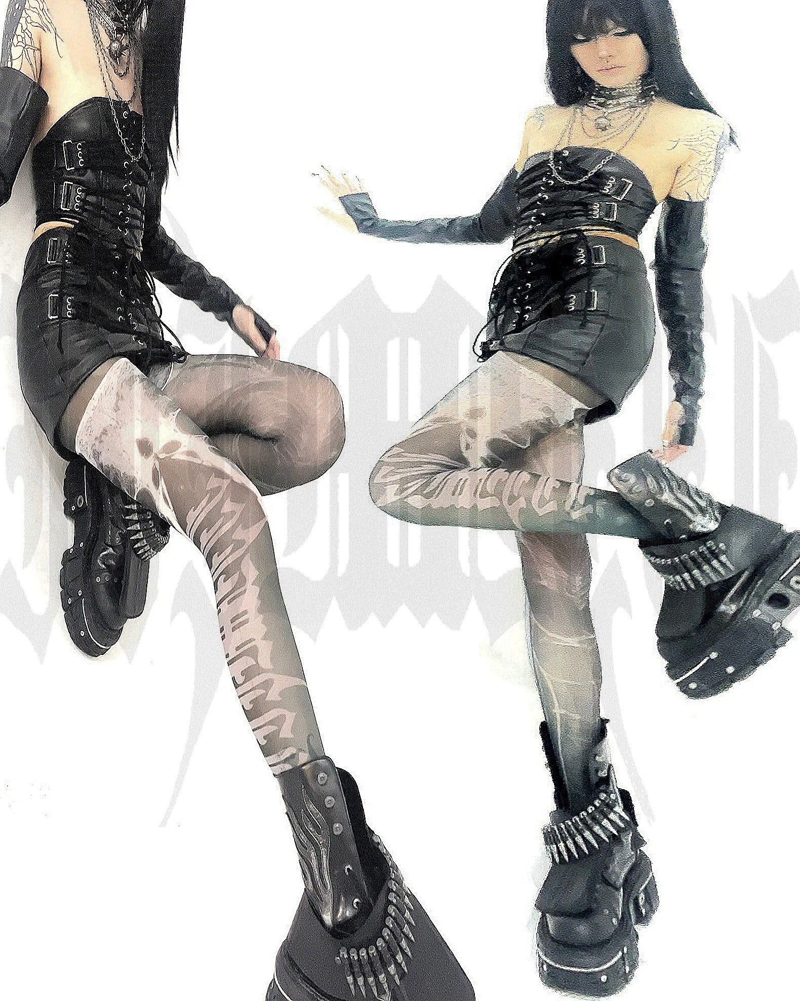 【IIIMIII】Acid Vein Tights