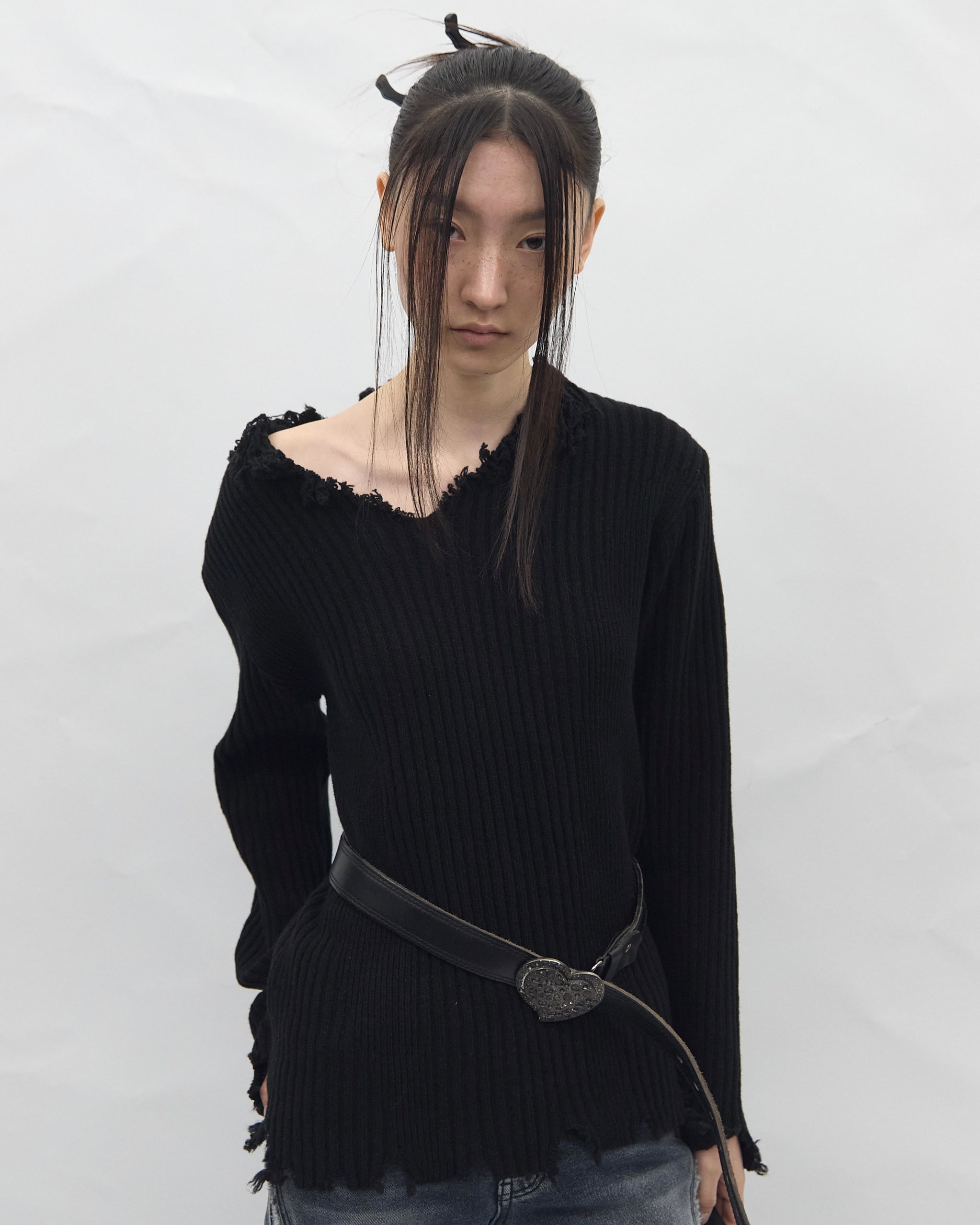 【BLR BLUER】Unravel Line Knit