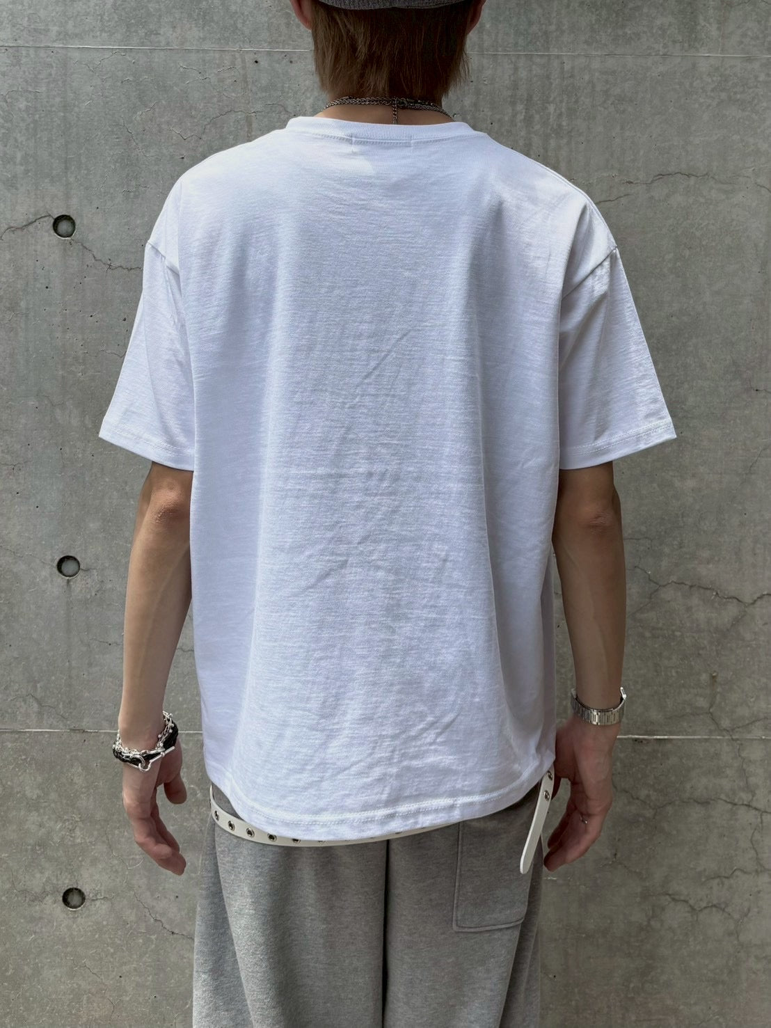 6/19 20:00発売 受注制【nmtc+】Washed Semi Crop Lettering Tee (3color)