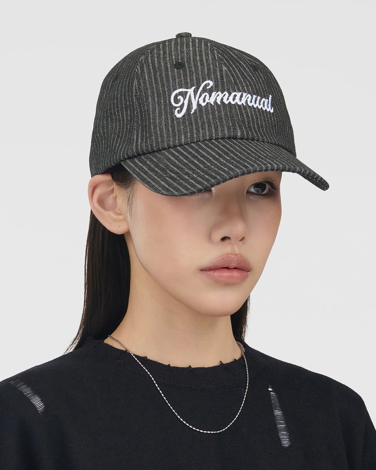 【NOMANUAL】NM STRIPE BALL CAP
