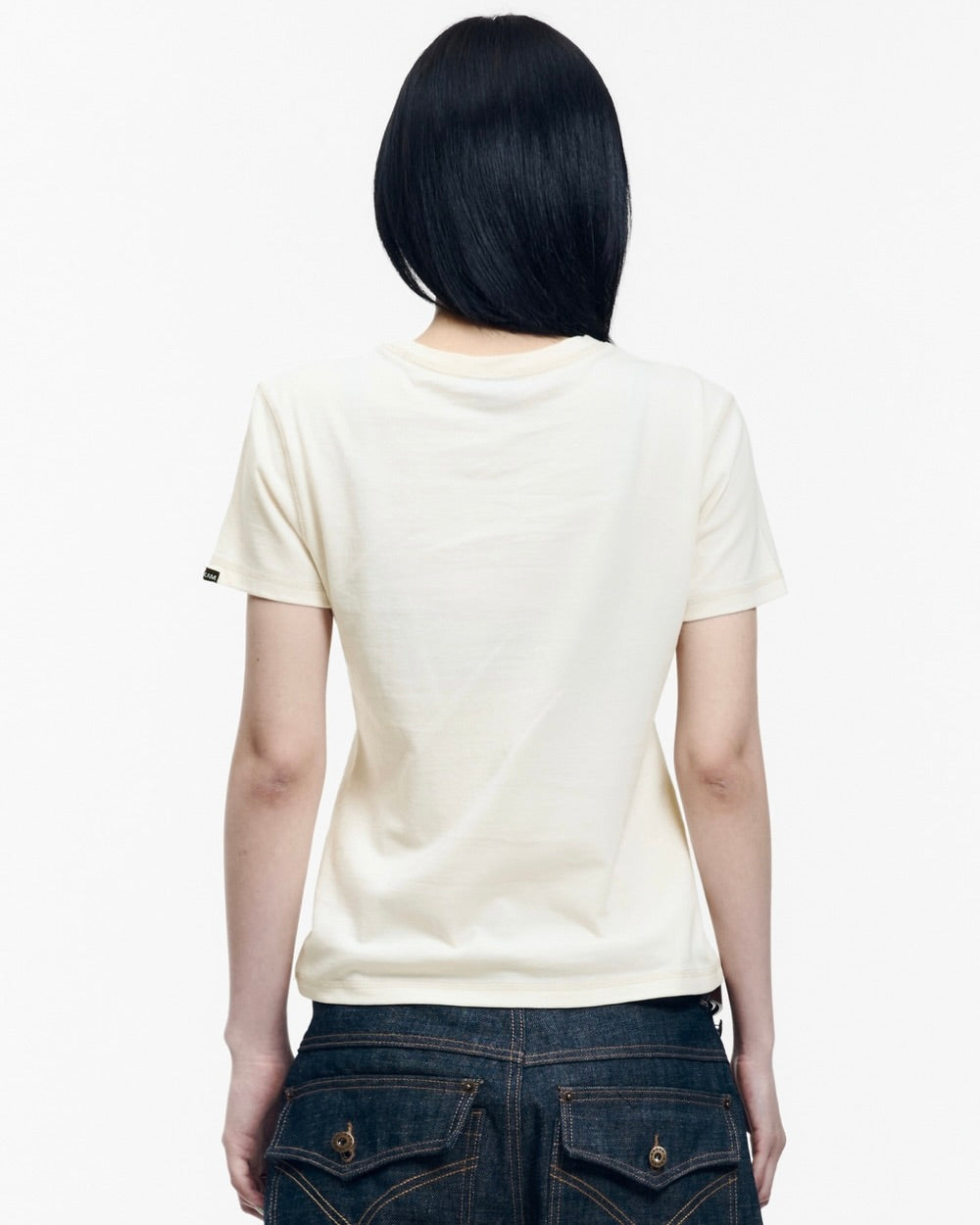 【AAKAM】Big Patch CROS2 Half Top
