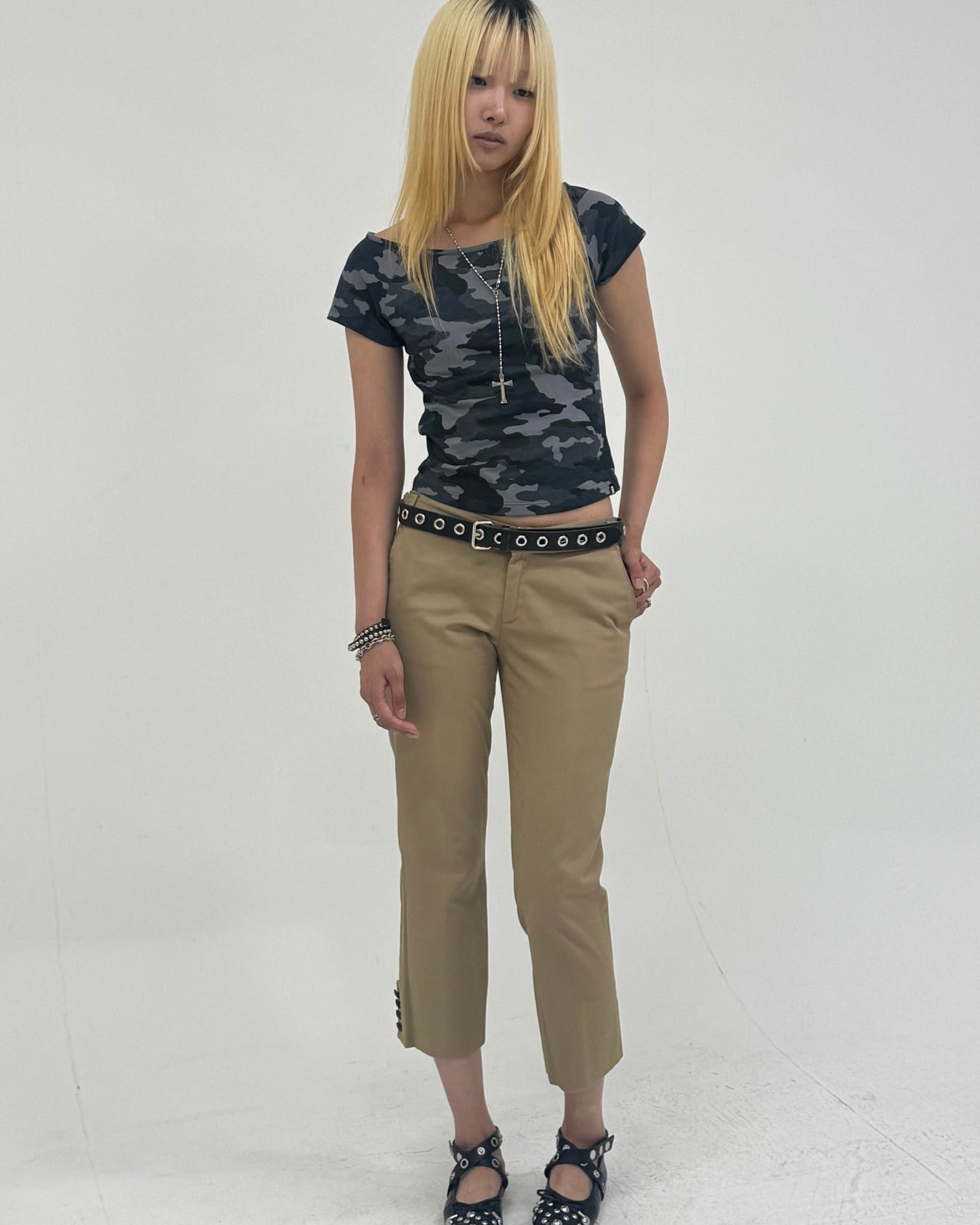 【runningHIGH】CAMOUFLAGE H/S TEE
