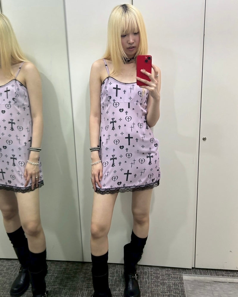 【runningHIGH】LACE POINT SLEEVELESS DRESS