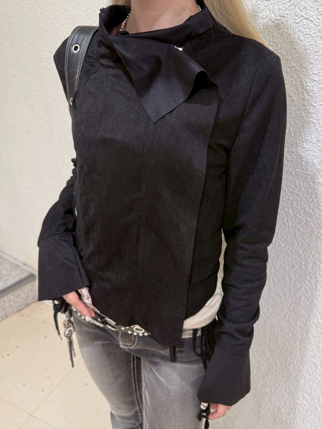 7/4 20:00発売 受注制【nmtc+】suede zip jacket
