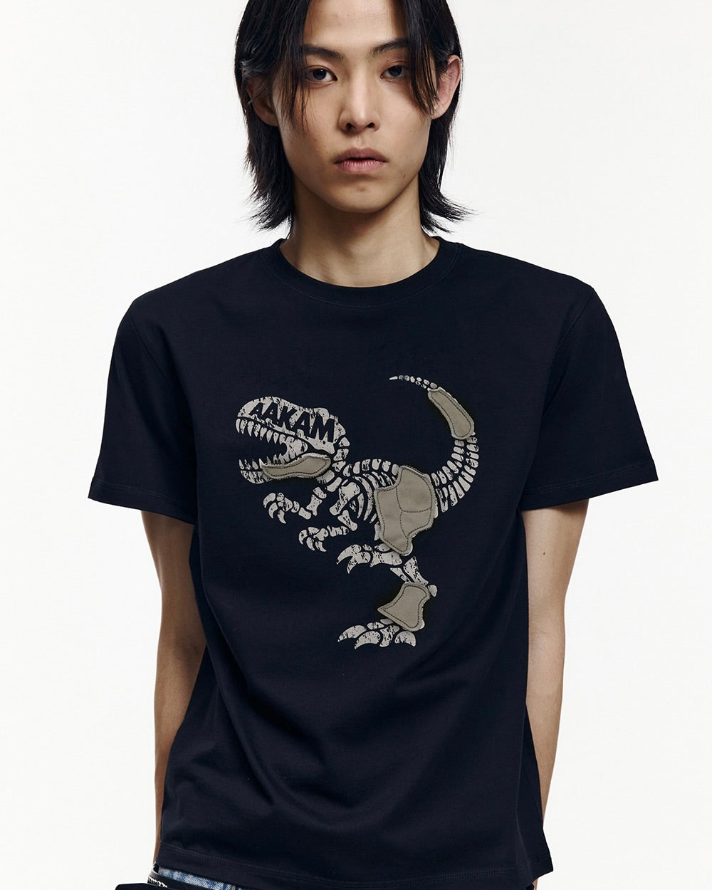 【AAKAM】Dino Patch Half Top