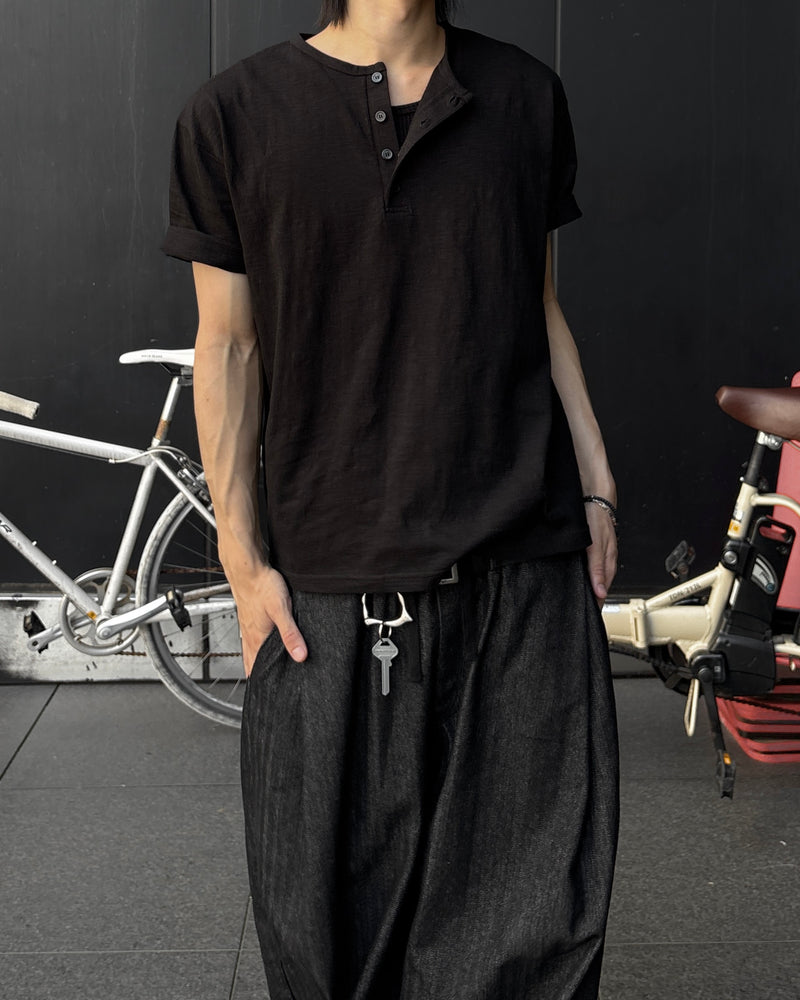 【youll】basic henley neck tee (2color)