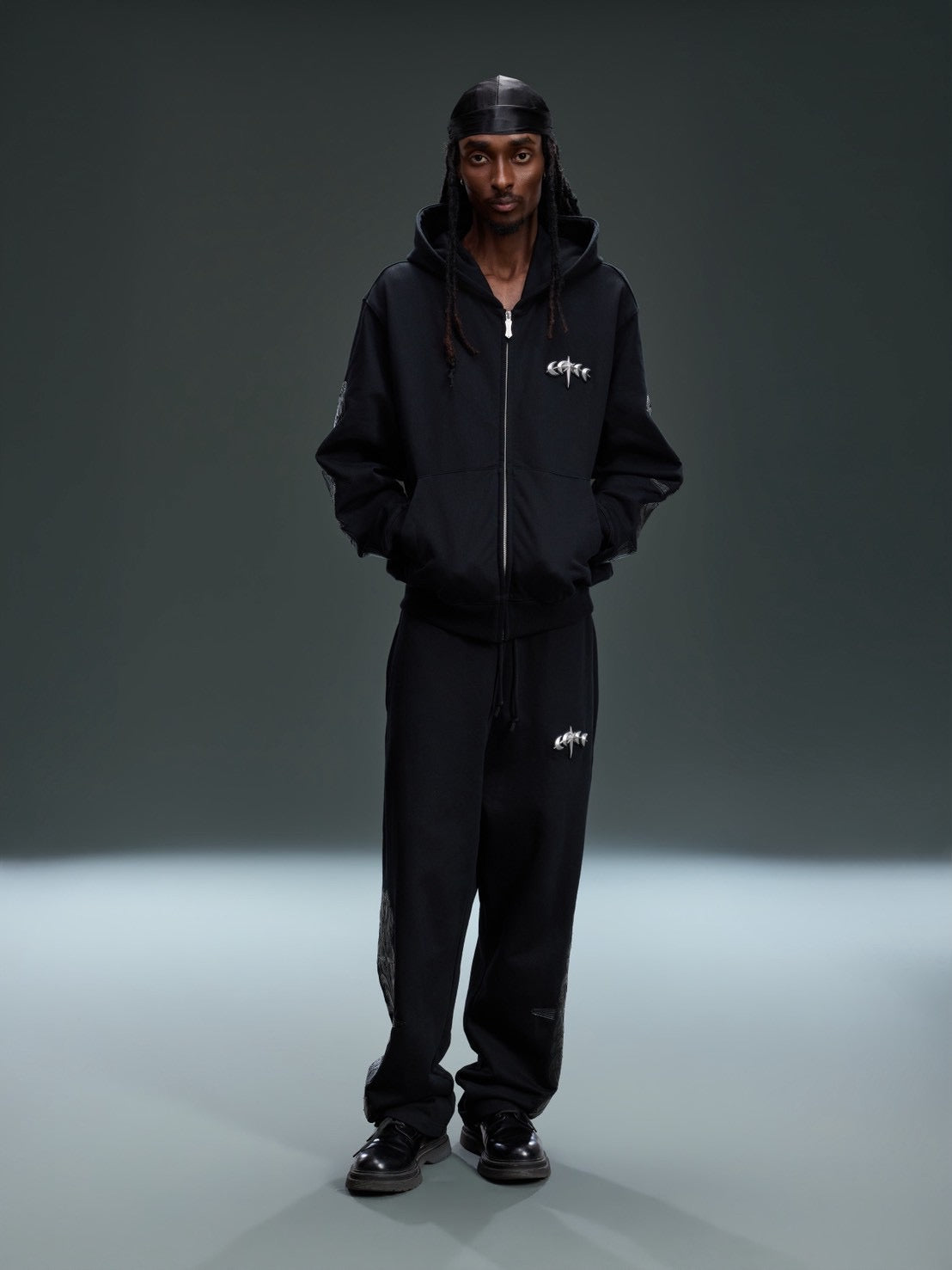 【The Boy Has No Patience】LEATHER PATCH PANTS