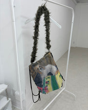 9/18 20:00 発売
国際配送【Nerd out XU】Reversible Drawstring dog Shoulder Bag
