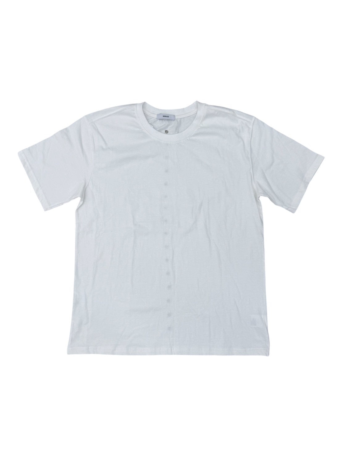 7/4 20:00発売 受注制【nmtc+】Eyelet Cutout Tee (2color)