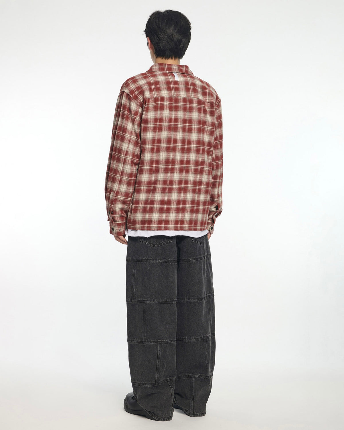 【NOMANUAL】FLANNEL FULL ZIP CHECK SHIRT