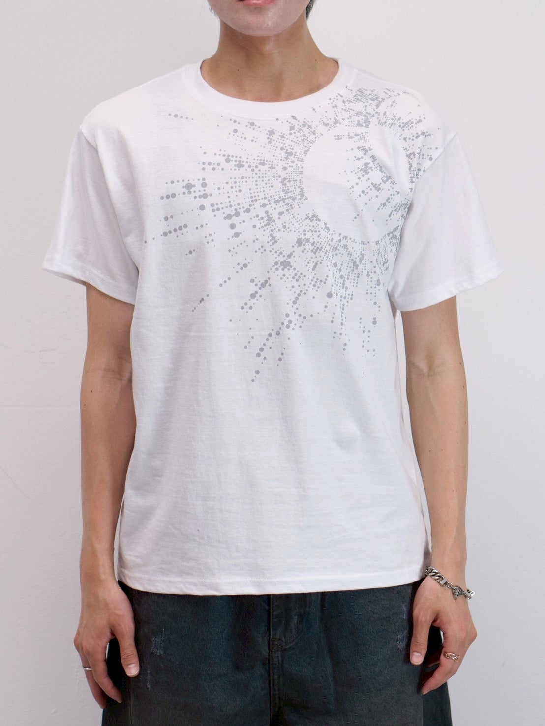 受注制【Chikashitsu +】sunshine printing crop tee (4color)