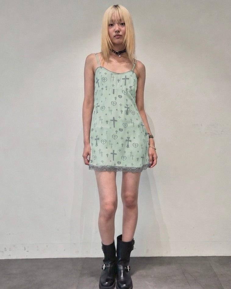 【runningHIGH】LACE POINT SLEEVELESS DRESS