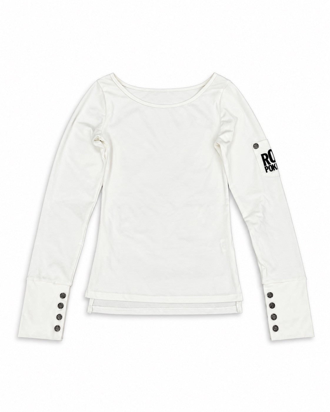 受注制【Never mind the XU】Back graphic slim top (2color)