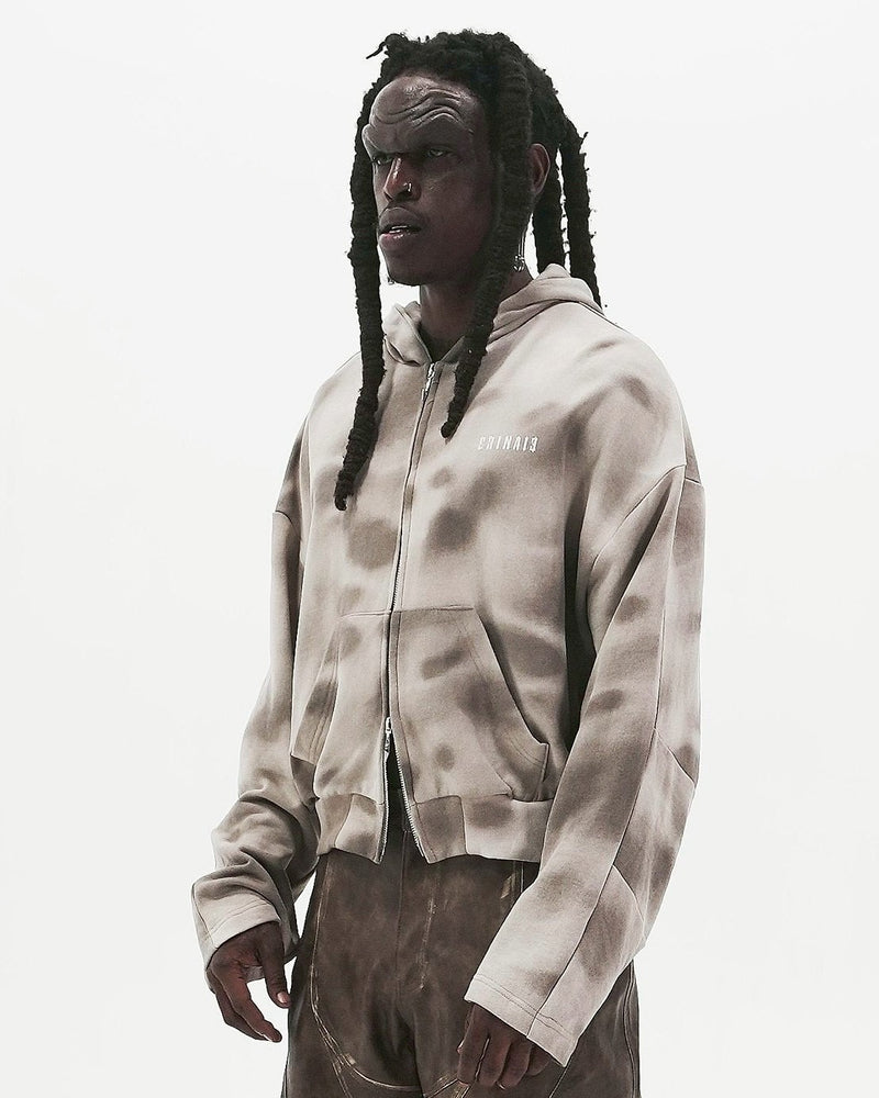 【E RIN AI E】DUSTY HOODIE ZIP UP