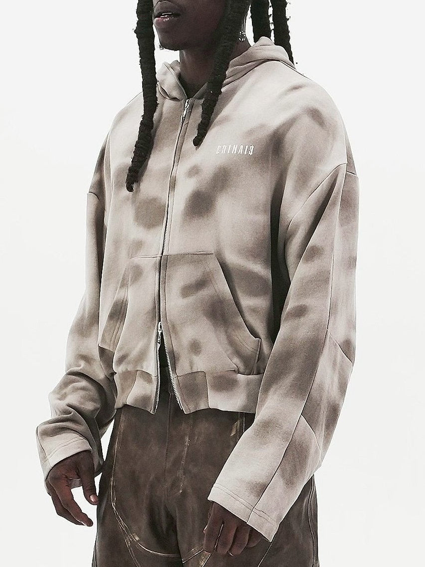 【E RIN AI E】DUSTY HOODIE ZIP UP