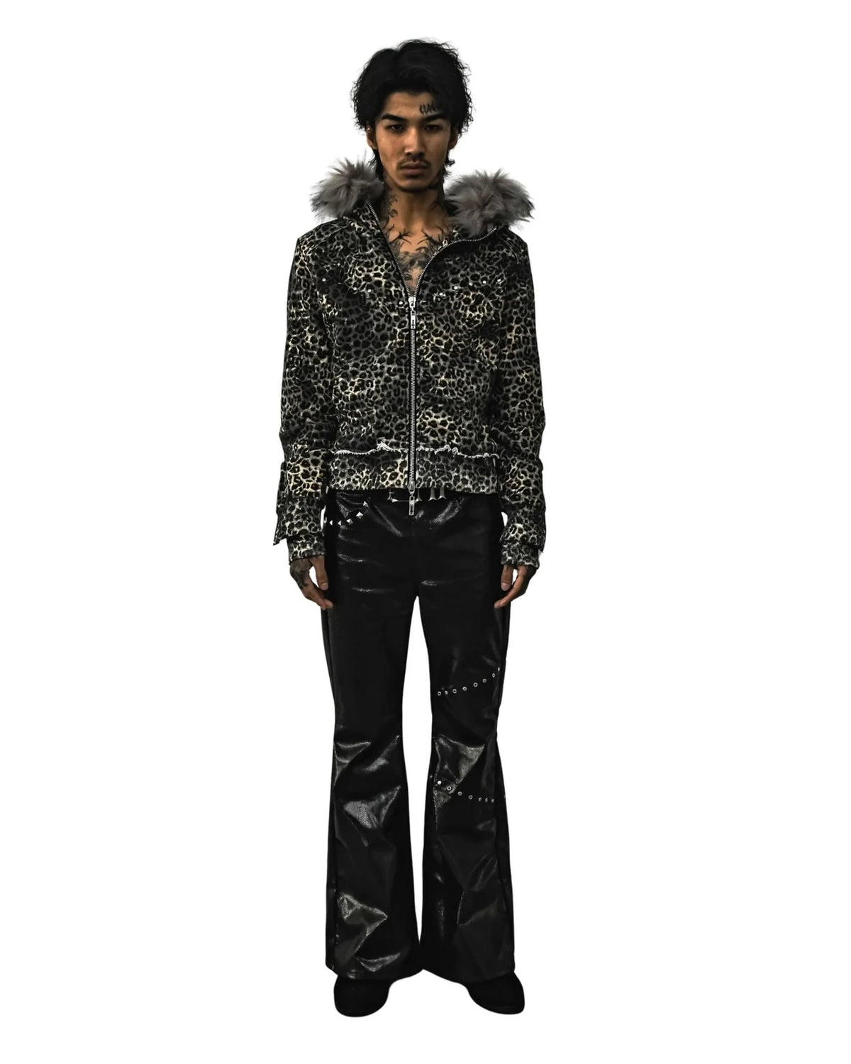 【TYPE SHADE】TYPE REOPARD FUR HOODIE