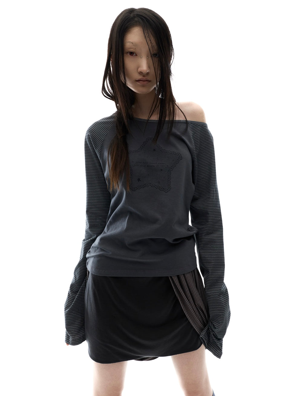 【OJOS】Draped Pumpkin Shorts