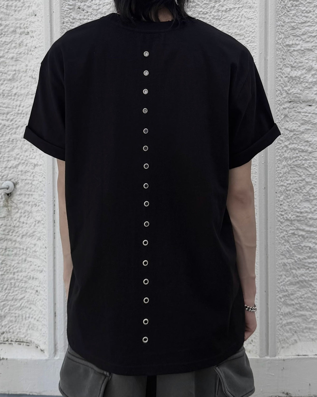 受注制【nmtc+】Eyelet Cutout Tee (2color)