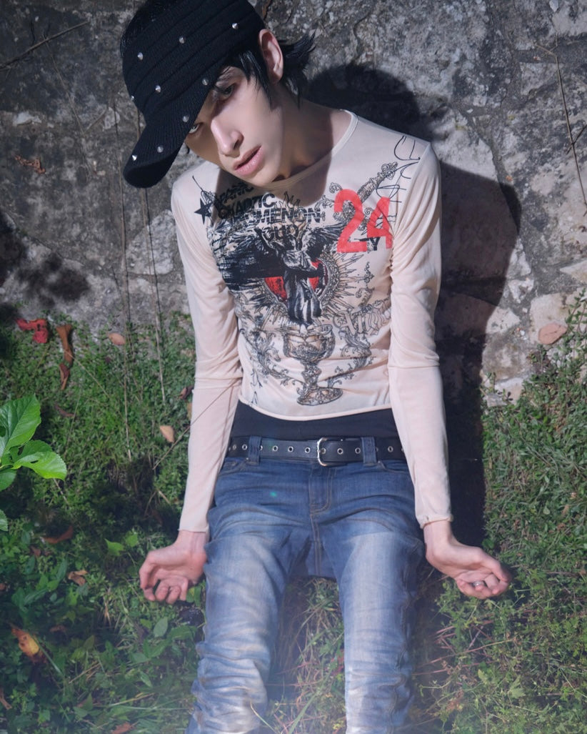 【LECYTO】24 See-Through Long Sleeve