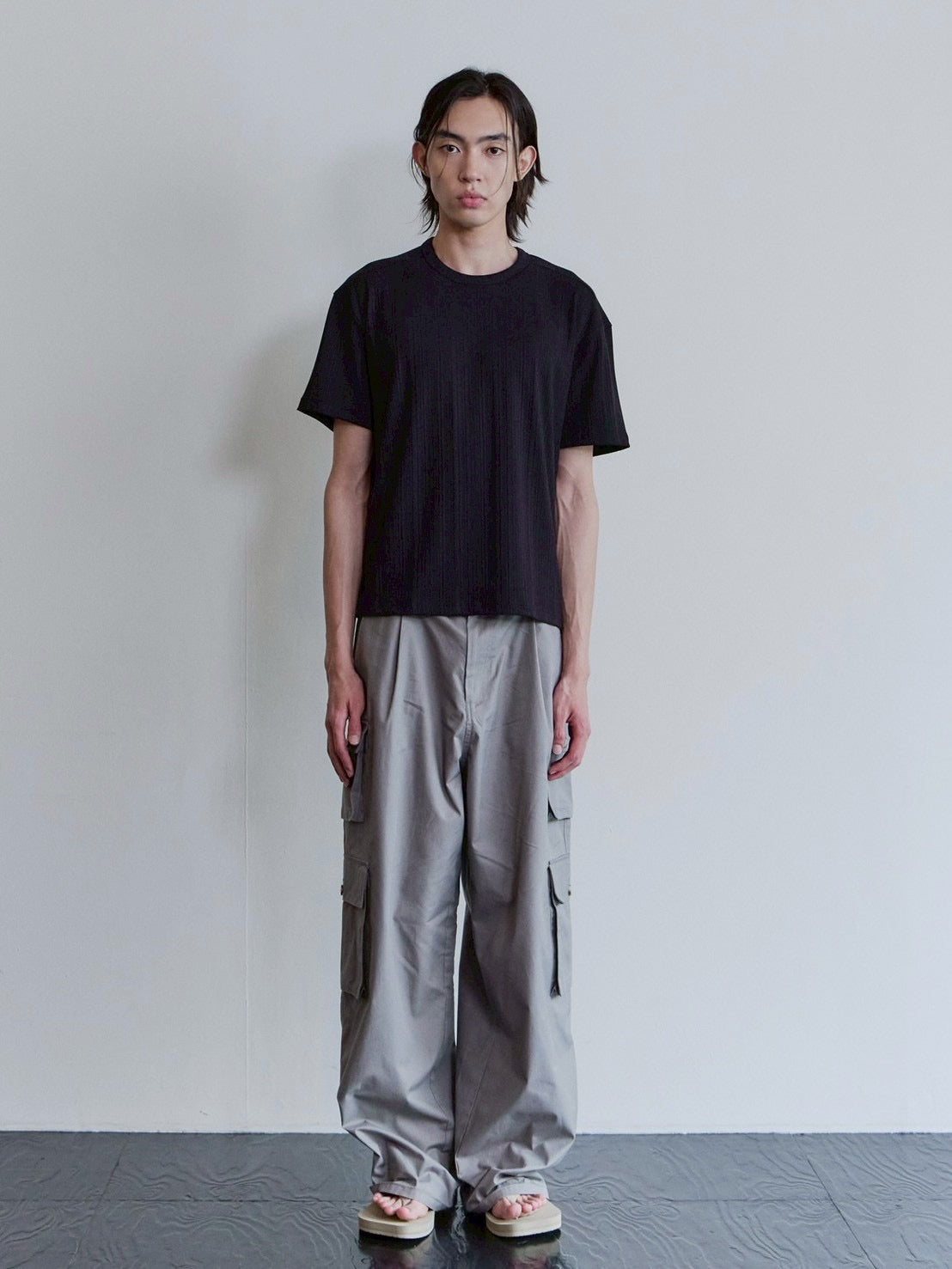 【Waviness】Rib Textured T-shirts