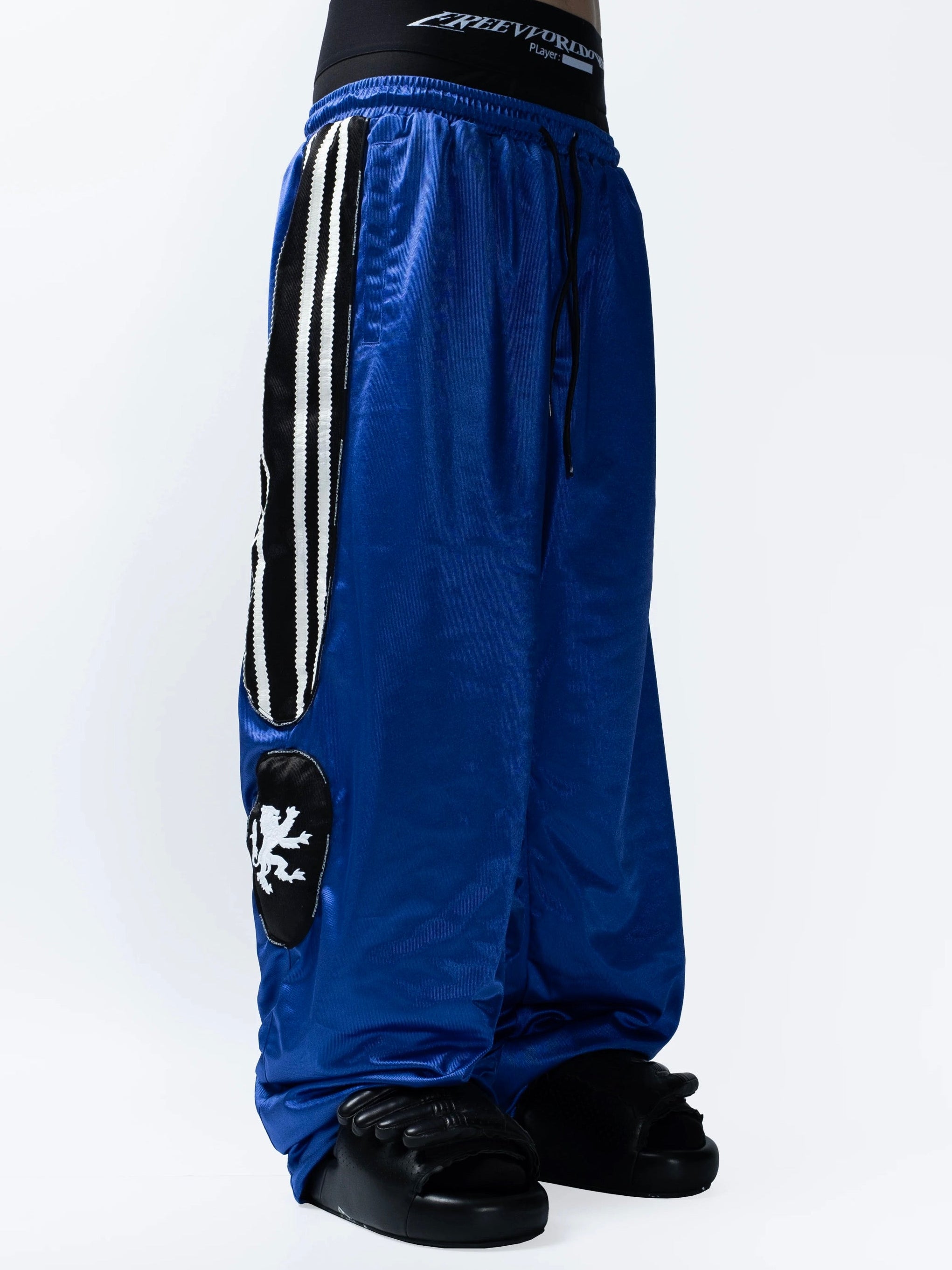 【F.V.V.O】Wild Spirit Embroidered Wolf Pants