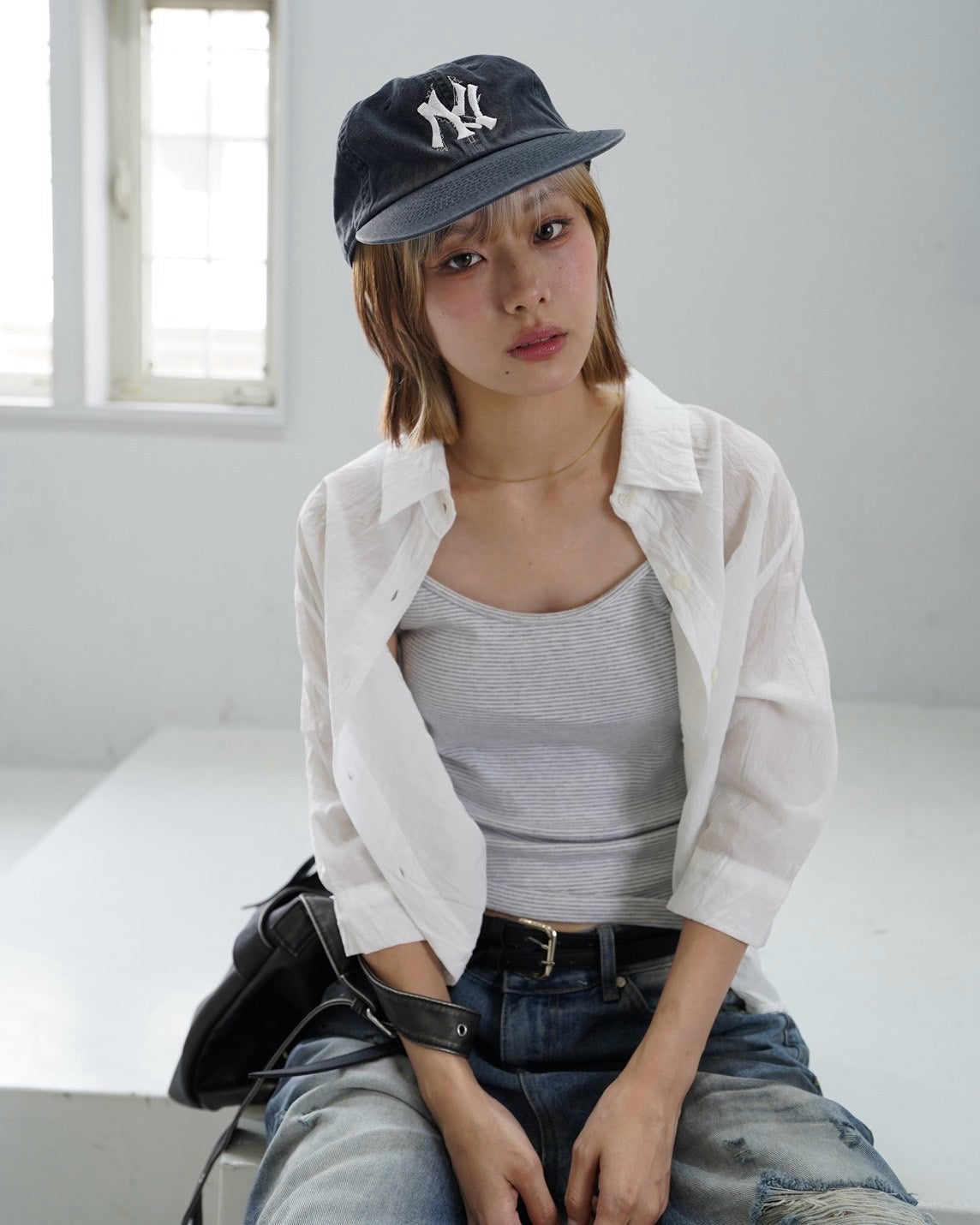 受注制【OaKS】ny pigment-dyed ball cap (2color)