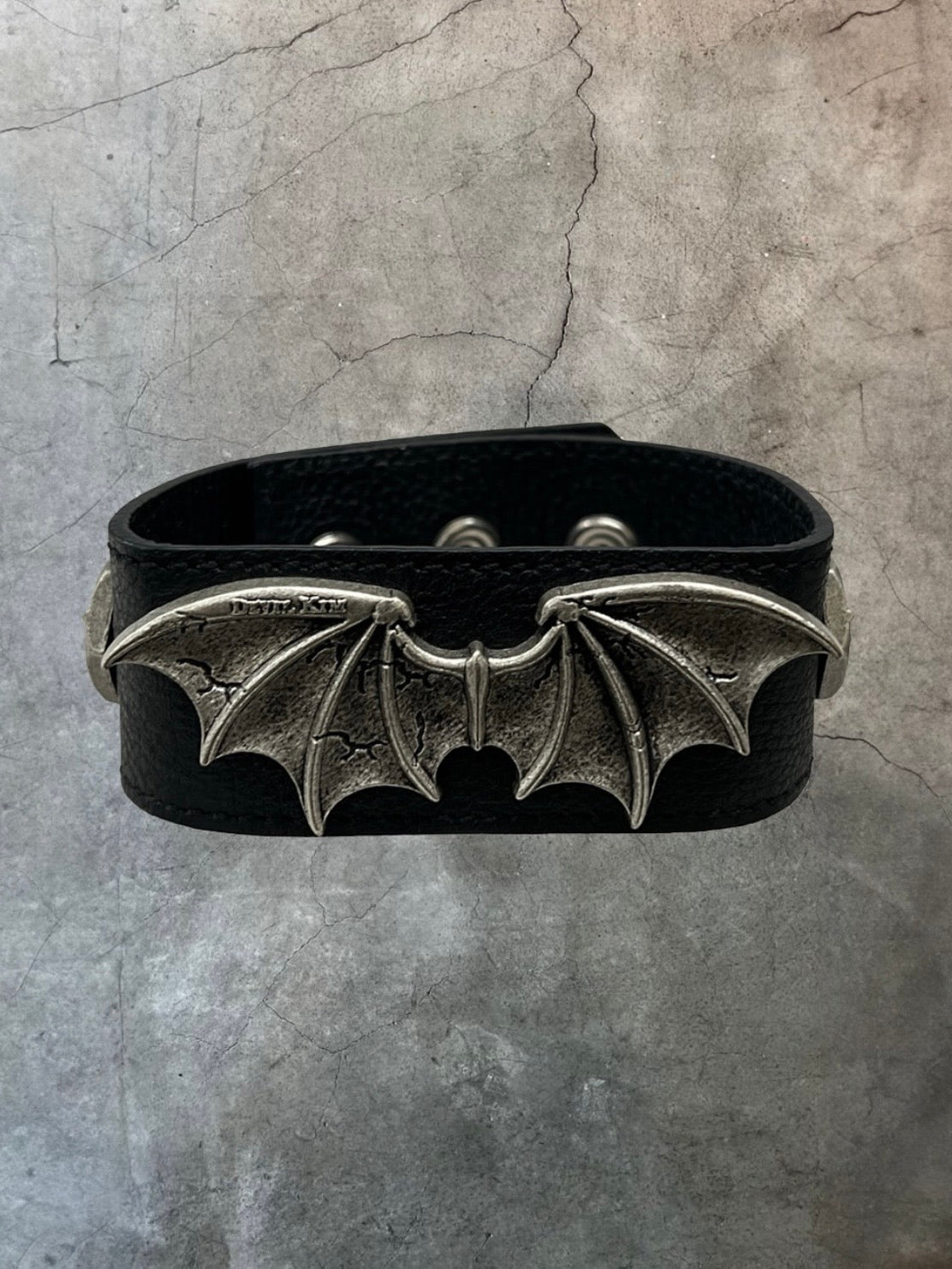 【DEVIL KIM】EMBLEM LEATHER BRACELET