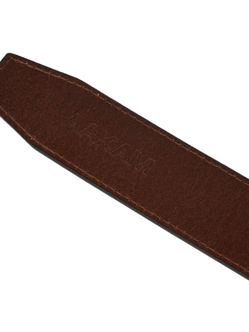 【AAKAM】Typography Leather Belt