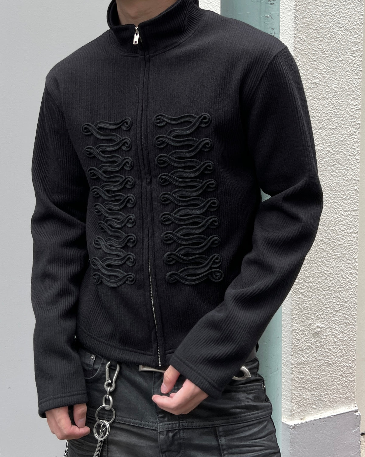 大阪店WEB限定受注制【Chikashitsu +】napoleon details zip-up (2color)