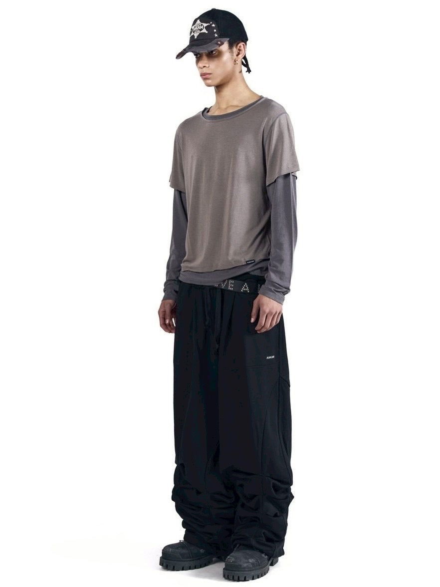 【AAKAM】Sediment Pin-Tuck Sweatpants