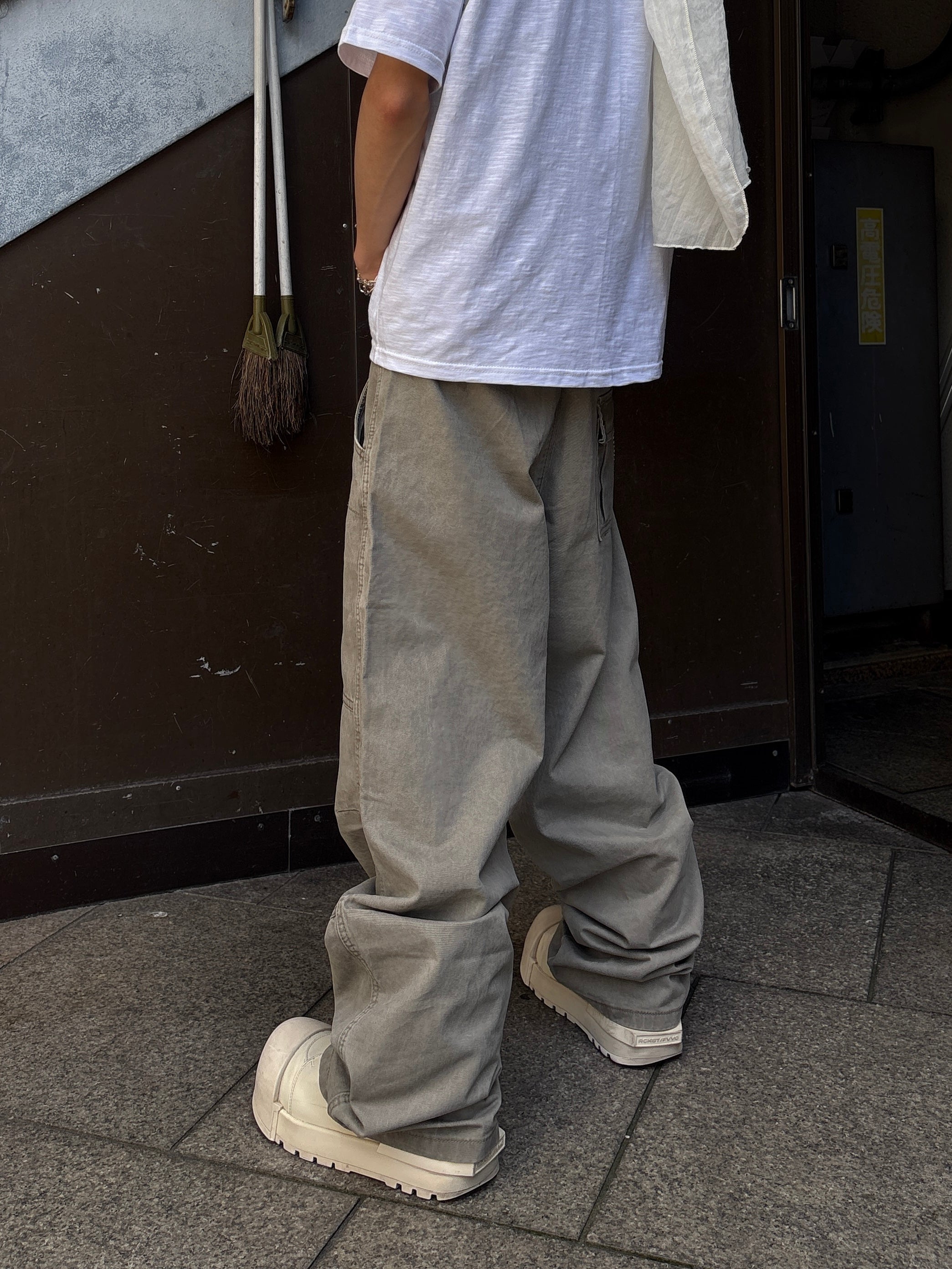 受注制【youll】Semi wide cotton pants (2color)