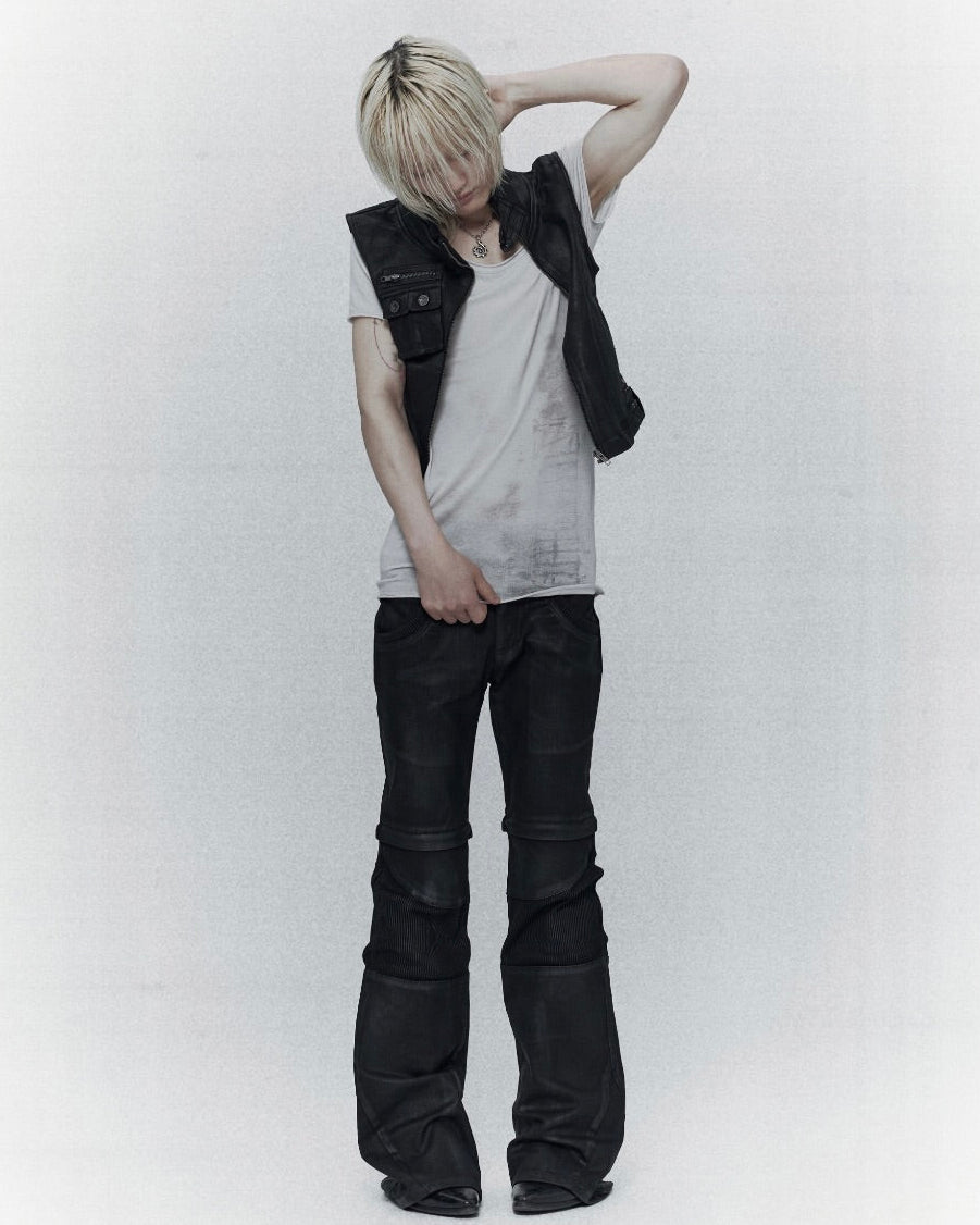 【bonienkiye】Faded Seam Tee
